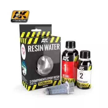 Смола Водная 2-компонентная эпоксидная смола 375 мл, Texture (AK-Interactive)