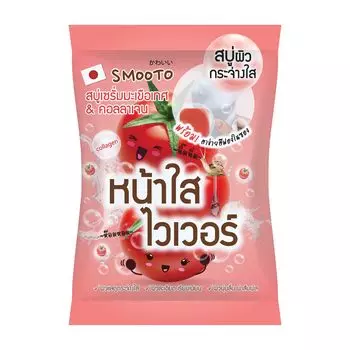 Smooto Мыло-сыворотка отбеливающая с томатным коллагеном 60г