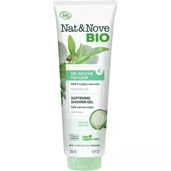 Смягчающий гель для душа Миндаль 250мл, Nat&Nove Bio