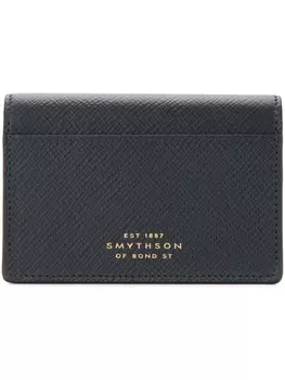 Smythson кошелек на кнопке, черный