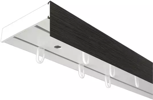 SN DECO GROUP Карниз для штор "Карниз SH с крышкой", 2 направляющие, фиксированный размер 510 см, белый/цвет/венге
