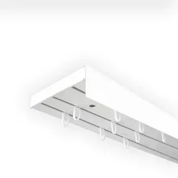 SN DECO GROUP Карниз для штор "Карниз SH (1) с панелью 5 см", 3 направляющие, фиксированный размер 360 см, белый