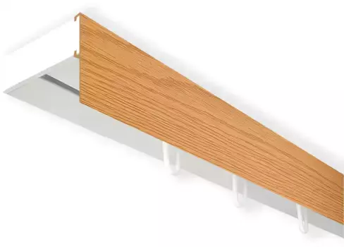 SN DECO GROUP Карниз для штор "Карниз SH с крышкой", 1 направляющая, фиксированный размер 300 см, белый