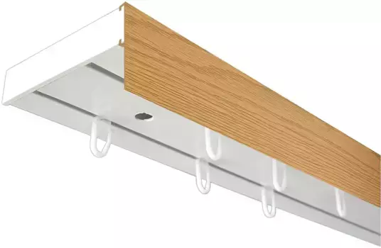 SN DECO GROUP Карниз для штор "Карниз SH с крышкой", 2 направляющие, фиксированный размер 600 см, белый