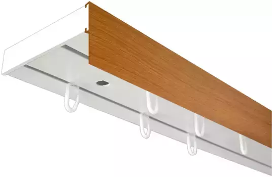 SN DECO GROUP Карниз для штор "Карниз SH (1) с панелью 5 см", 2 направляющие, фиксированный размер 150 см, белый
