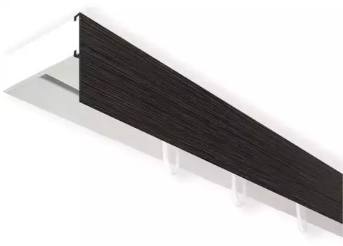 SN DECO GROUP Карниз для штор "Карниз SH с крышкой", 1 направляющая, фиксированный размер 240 см, белый/цвет/венге