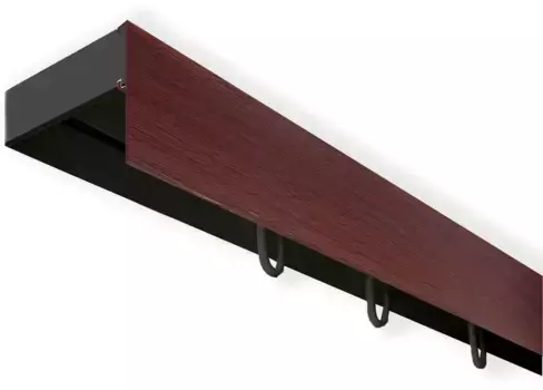SN DECO GROUP Карниз для штор "Карниз SH с крышкой", 1 направляющая, фиксированный размер 480 см, черный