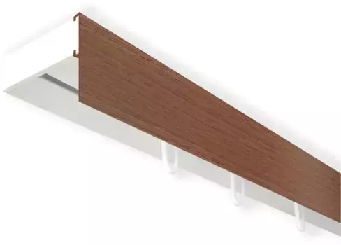 SN DECO GROUP Карниз для штор "Карниз SH с крышкой", 1 направляющая, фиксированный размер 450 см, белый