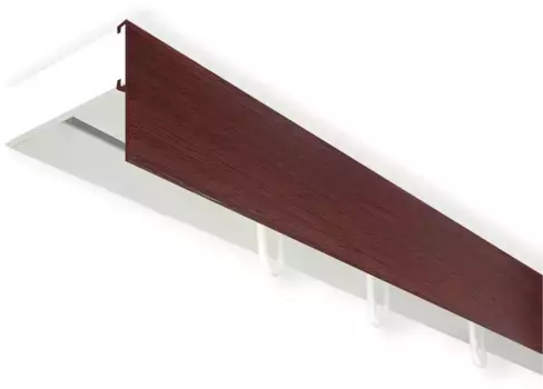 SN DECO GROUP Карниз для штор "Карниз SH с крышкой", 1 направляющая, фиксированный размер 120 см, белый