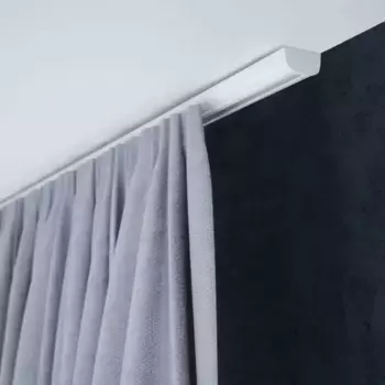 SN DECO GROUP Карниз для штор "Предметный рельс SC", 1 направляющая, фиксированный размер 240 см, белый