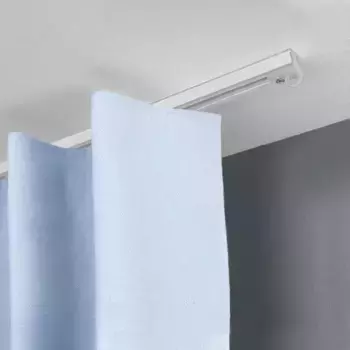 SN DECO GROUP Карниз для штор "Предметный рельс SL", 1 направляющая, фиксированный размер 480 см, цвет chrom-matt