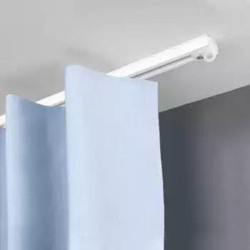 SN DECO GROUP Карниз для штор "Предметный рельс SL", 1 направляющая, фиксированный размер 480 см, белый