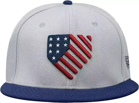 Snapback Кепка Baseballism, серый/темно-синий