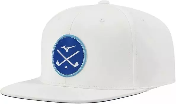 Snapback Кепка со скрещенными булавами Mizuno, белый