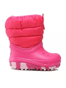 Снегоступы Classic Neo Puff Boot T Crocs, розовый