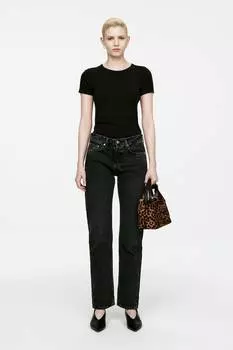 Снежные прямые джинсы Arket, черный