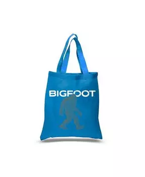 Снежный человек — маленькая сумка-тоут Word Art LA Pop Art, синий