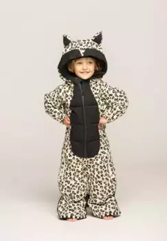 Снежный комбинезон WeeDo "CHEETADO Leopard Black", усиленные и мягкие колени, локти, ладони и ягодицы, черный