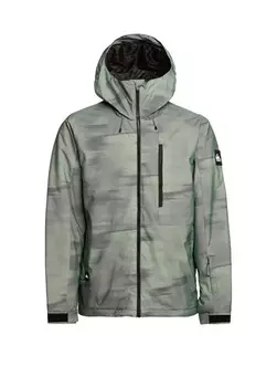 Сноубордическая куртка Mission с принтом Quiksilver, зеленый