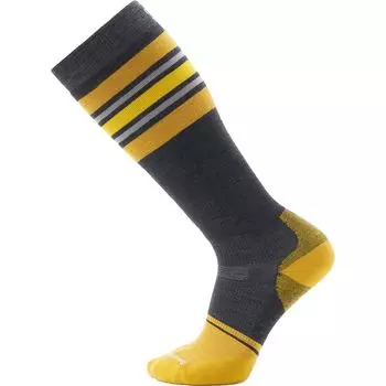 Сноубордические носки с целевой амортизацией, полоска, экстра-растяжимость, OTC Smartwool, цвет charcoal