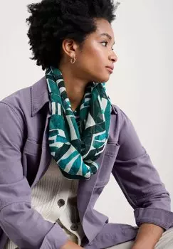 Снуд PRETTY CIRCLE Seasalt Cornwall, сине-зеленый