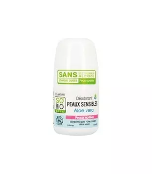 So Bio, Дезодорант для чувствительной кожи с алоэ, 50 мл