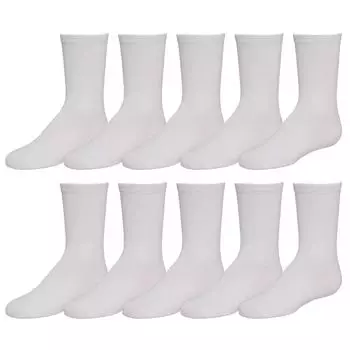 SO Girls, 10 пар однотонных носков с круглым вырезом SO, белый