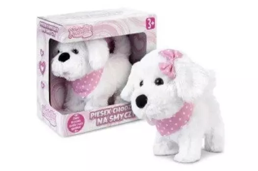 Собака гуляет на поводке Наталья. Artyk