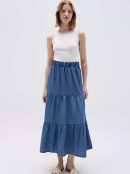 Собираюсь лунга эффетто джинсовая ткань Ovs, цвет denim blue