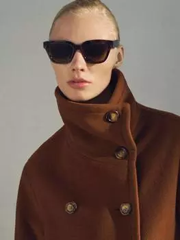 Собираюсь покрыть шерстью богатое пальто Mango, коричневый