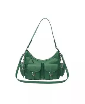 Собранная сумка через плечо из искусственной кожи Urban Originals, зеленый