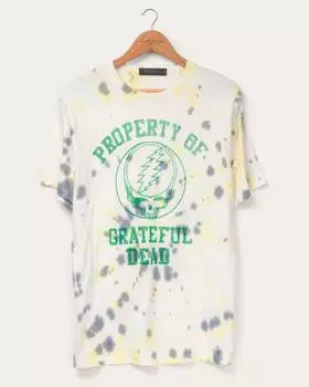 Собственность Grateful Dead Винтажная футболка Junk Food Clothing, цвет tie dye
