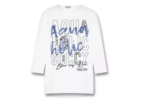 Soccx женская толстовка с хлопком, белый