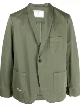 Socit Anonyme однобортный блейзер с логотипом, зеленый