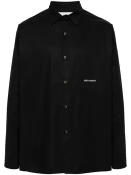 Socit Anonyme рубашка с вышивкой, черный
