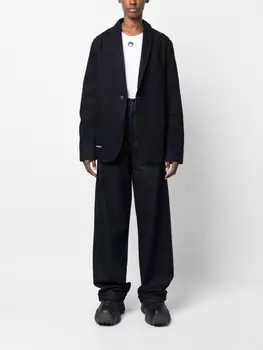 Socit Anonyme широкие джинсы с логотипом, синий