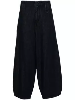 Socit Anonyme широкие джинсы с вышитым логотипом, синий