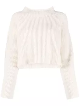 Socit Anonyme укороченный джемпер Emma в рубчик, нейтральный цвет