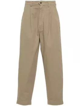 Socit Anonyme зауженные брюки с вышитым логотипом, нейтральный цвет