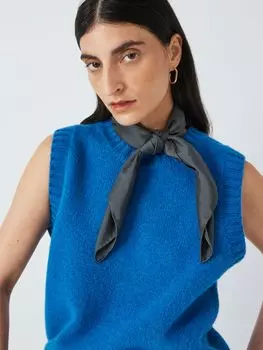 SOEUR Квадратный шелковый шарф, серый