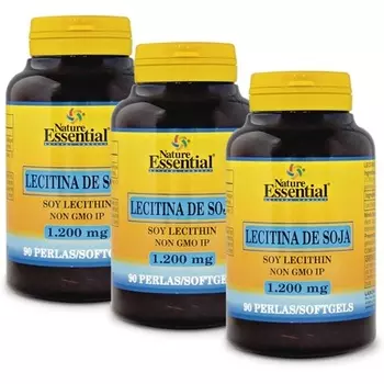 Соевый лецитин 1200 мг 90 жемчужин - упаковка из 3 шт. Nature Essential