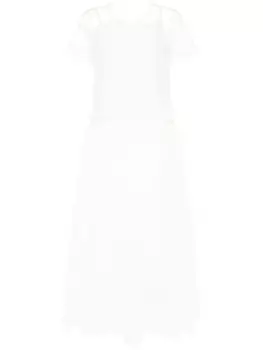 Sofie D'hoore сетчатое платье макси, белый