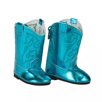 София — 18-дюймовая кукла — сапоги в стиле вестерн — бирюзовый Teamson