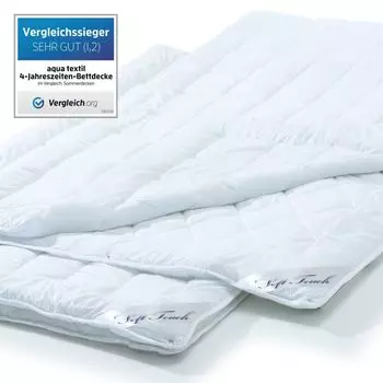 Soft Touch 4 Seasons 2x 155x220 PES микрофибра 2x800/1000г ромб/квадрат aqua-textil