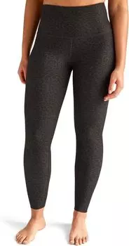 Softmark пойман в леггинсах миди с высокой талией Beyond Yoga, цвет Charcoal Leopard