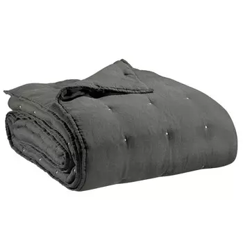 Согревающее одеяло однотонного цвета из чистого льна - Zeff Vivaraise, гром