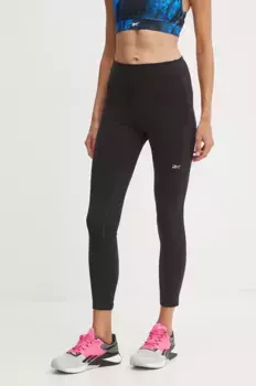 Согревающие леггинсы для бега для бега Reebok, черный