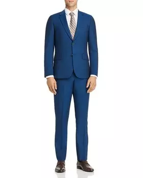 Soho Wool &; Костюм очень узкого кроя из мохера Paul Smith, цвет Blue