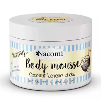 Сохраняет кожу упругой и эластичной Mousse Corporal De Coco Y Banana Nacomi, 180 ml