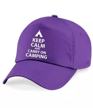 Сохраняйте спокойствие и продолжайте походный бейсбол 60 SECOND MAKEOVER, фиолетовый